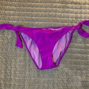 VS Victoria’s Secret Bright Purple Side-Tie Bikini Bottoms 💜 Size Medium